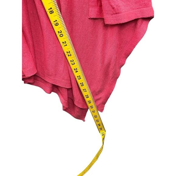 J.Jill One Size Boat Neck Open Poncho Shawl Sweater Pink - Picture 7 of 10